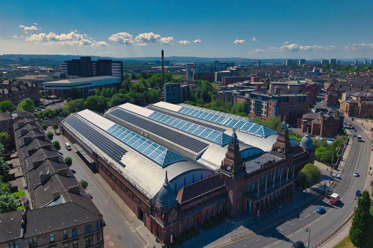 Solar array completed on iconic Glasgow landmark