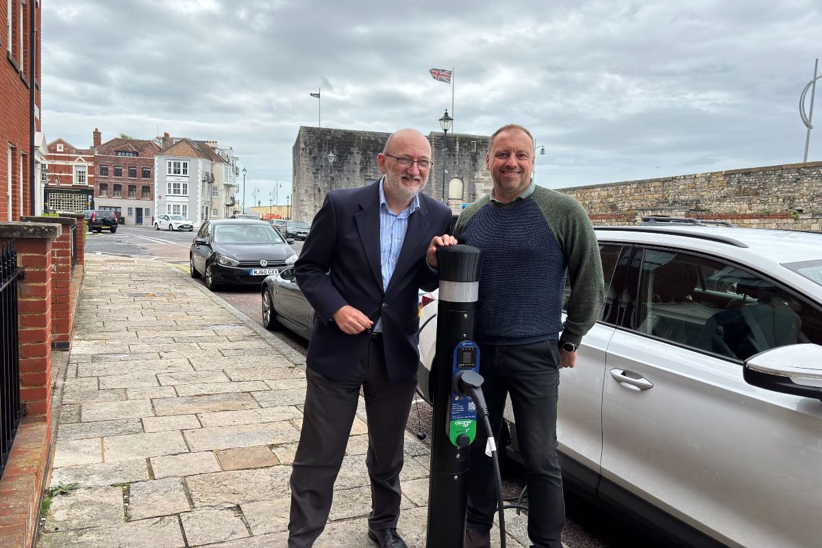 Portsmouth greens bus shelters and expands EV charging