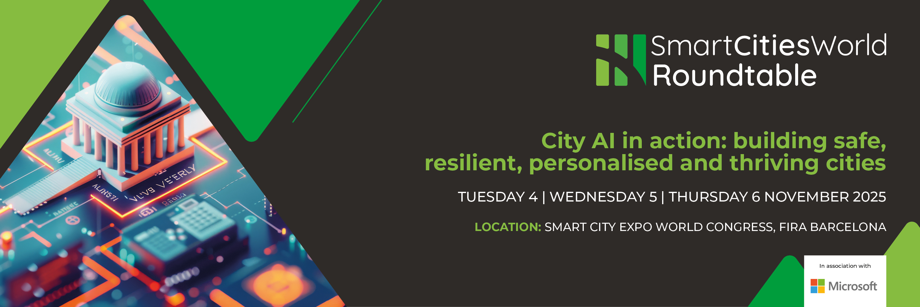 Barcelona Roundtables: City AI in action: building safe, resilient, personalised and thriving cities - 4/5/6 November 2025