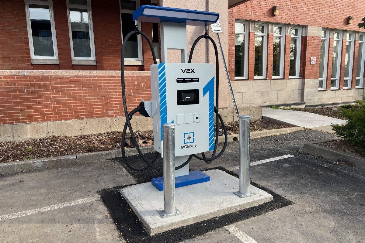 Victoriaville hosts municipal V2X charging station