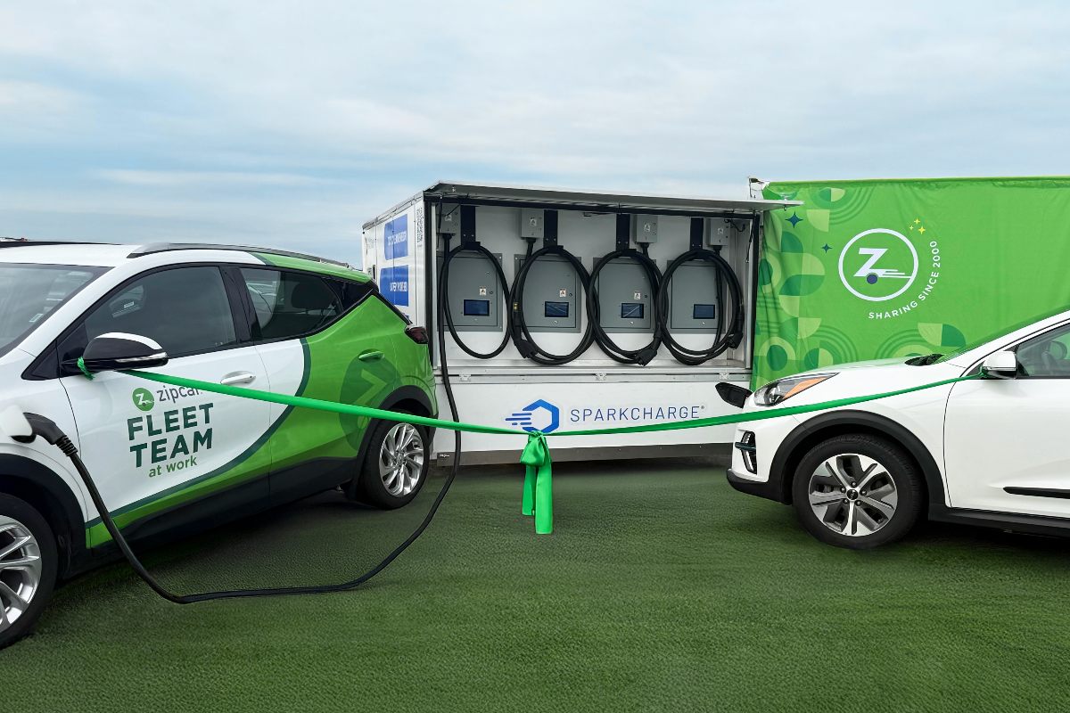 Off-grid fleet charging hub installed in East Boston