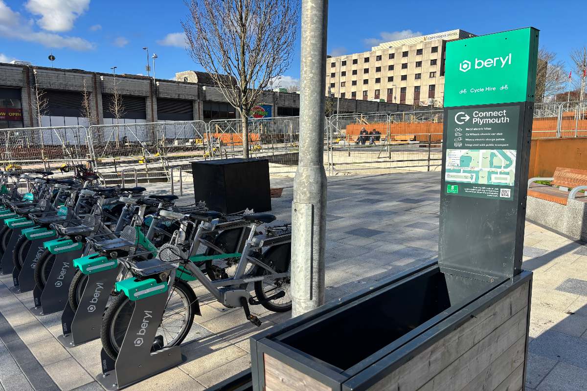 Plymouth mobility hub earns shared transport gold standard
