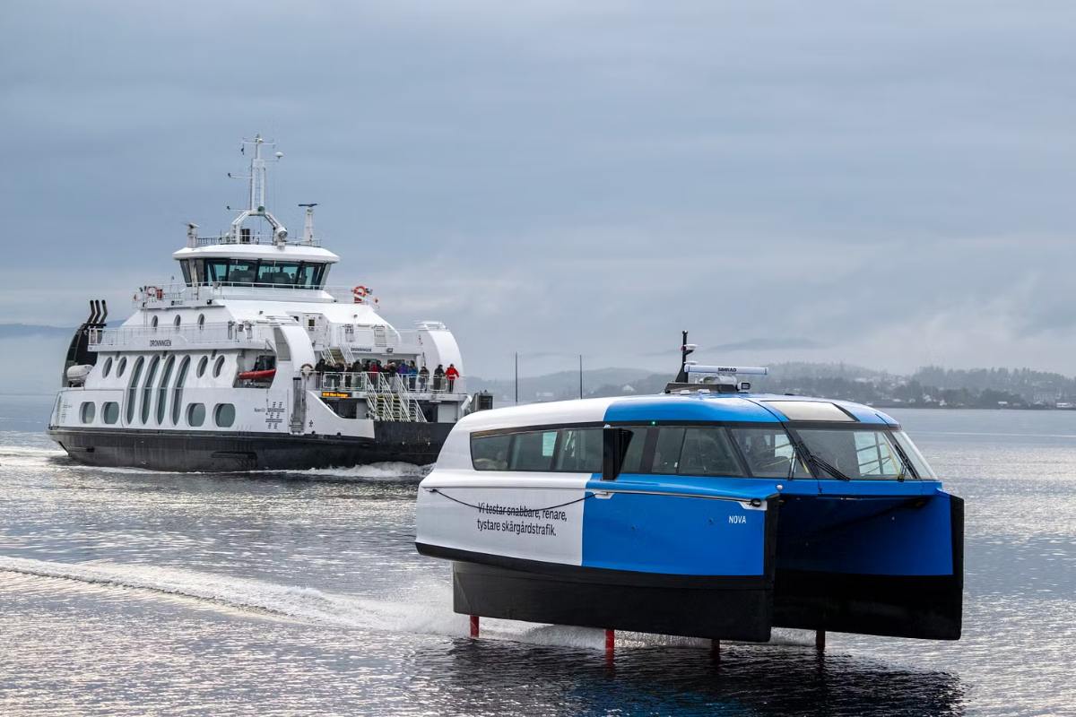 Electric ferry completes 160-nautical mile journey