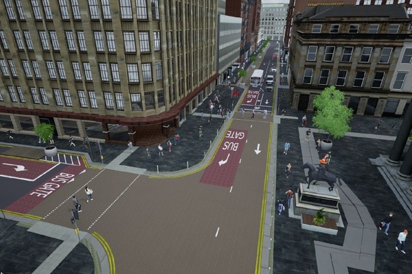 Glasgow to trial people-first zone in city centre