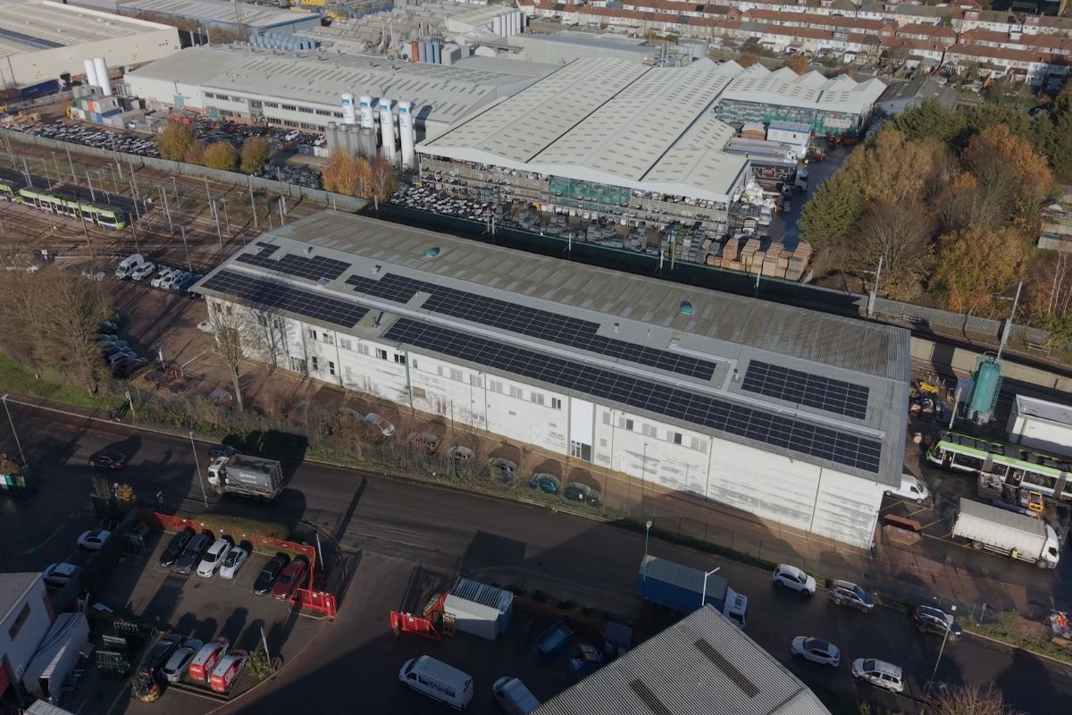 London trams depot in Croydon makes green transition