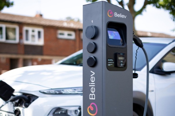 Believe on street charger Plymouth smart cities PR