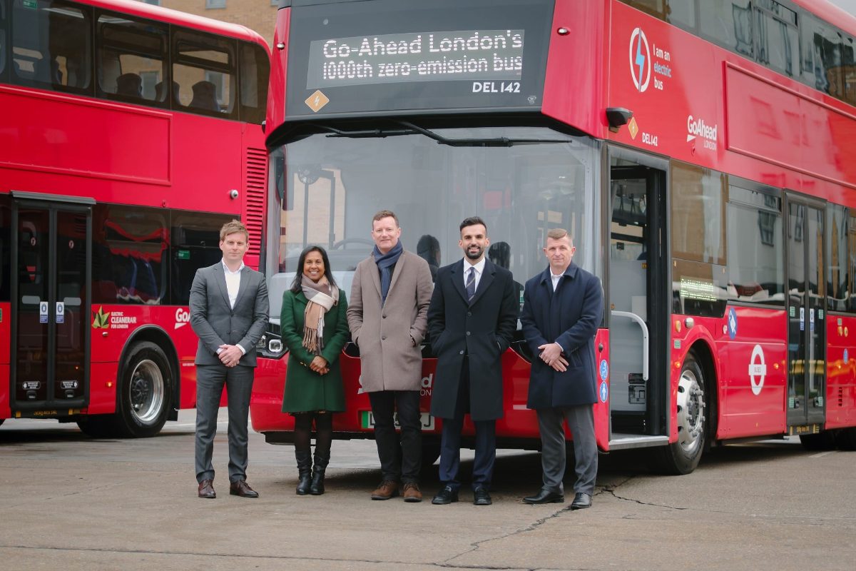 London reaches 1,000 zero-emission bus milestone