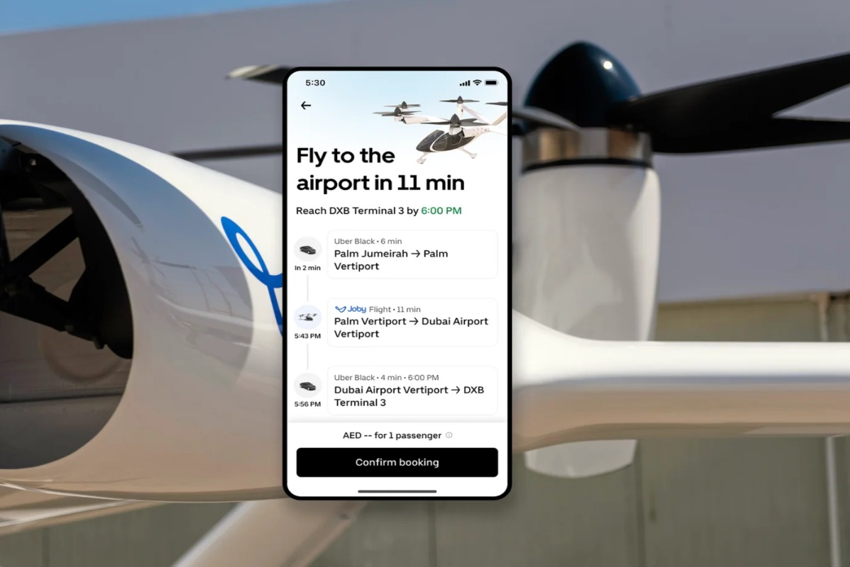 Uber to launch in-app booking for Joby air taxis in Dubai