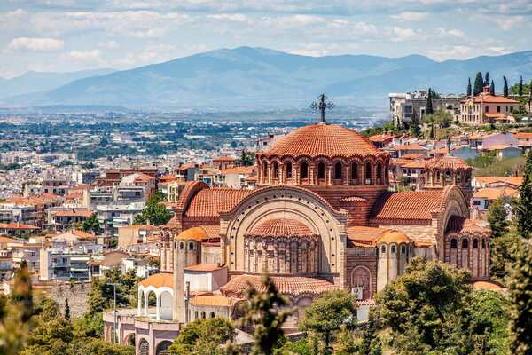 Thessaloniki with church in foreground smart cities Adobe
