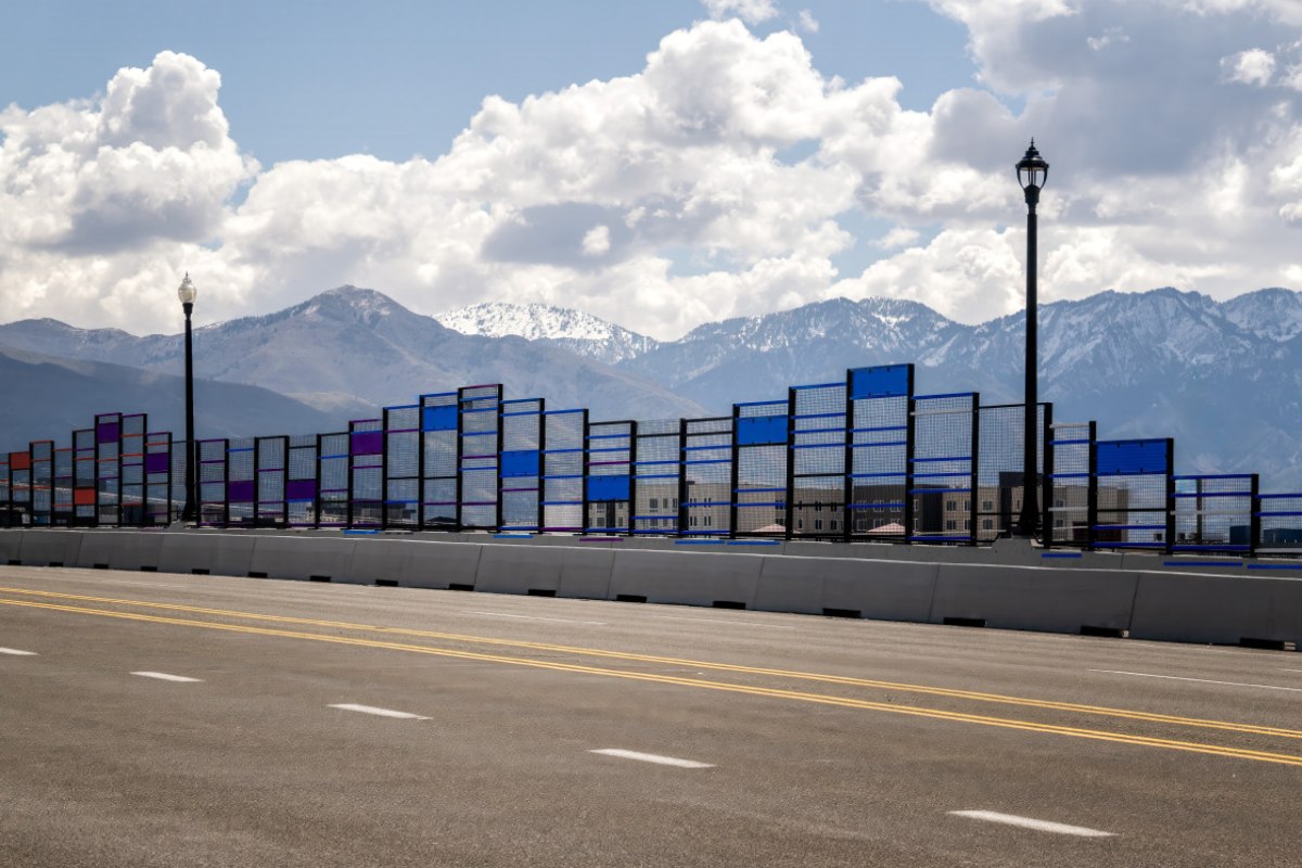 Bikeway with public art links two sides of Salt Lake City