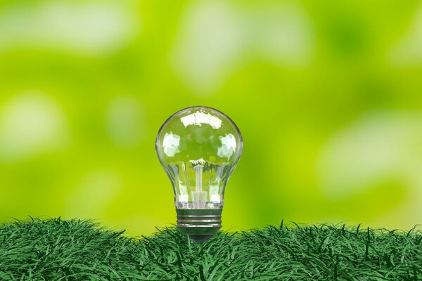 green eco light bulb smart cities Adobe