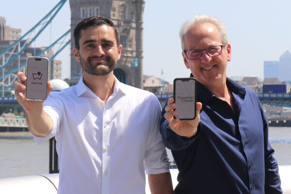 Celso Zuccollo (Waymap) with David Locker (Plowman Craven) smart cities PR Celso Zuccollo (Waymap) with David Locker (Plowman Craven) smart cities PR
