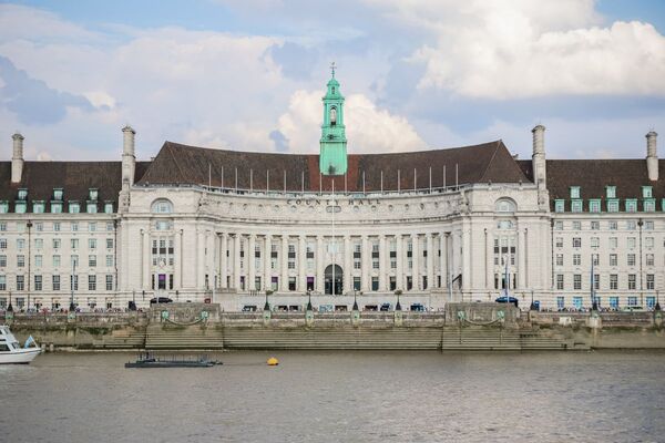 County Hall in London from north bank smart cities Adobe County Hall in London from north bank smart cities Adobe