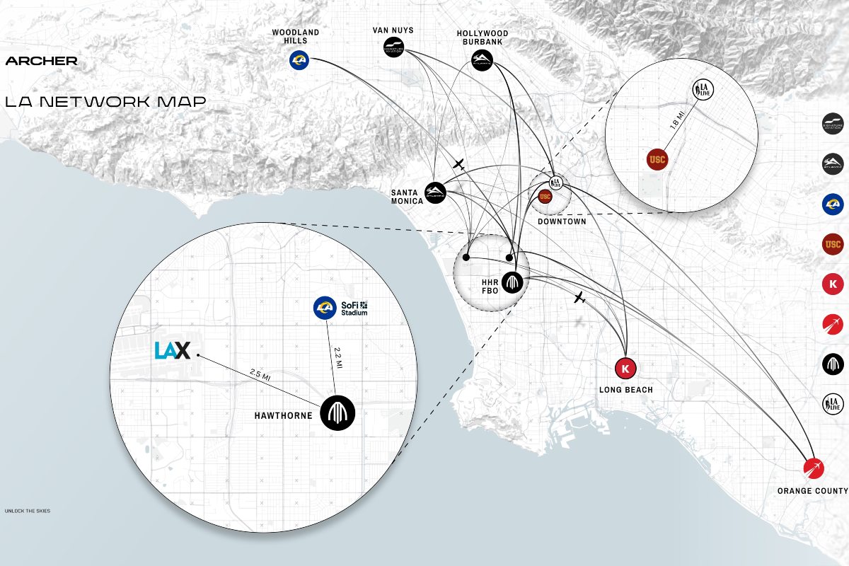 Archer and AEG partner for downtown Los Angeles vertiport