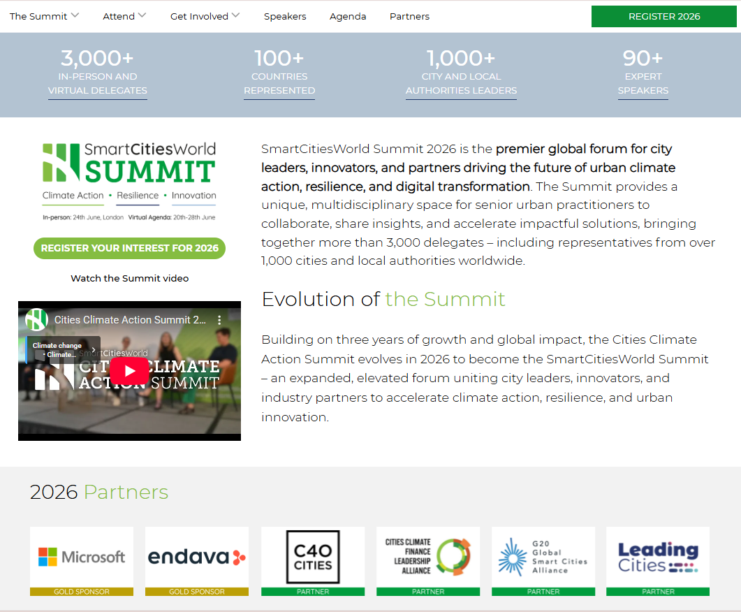 SmartCitiesWorld Summit